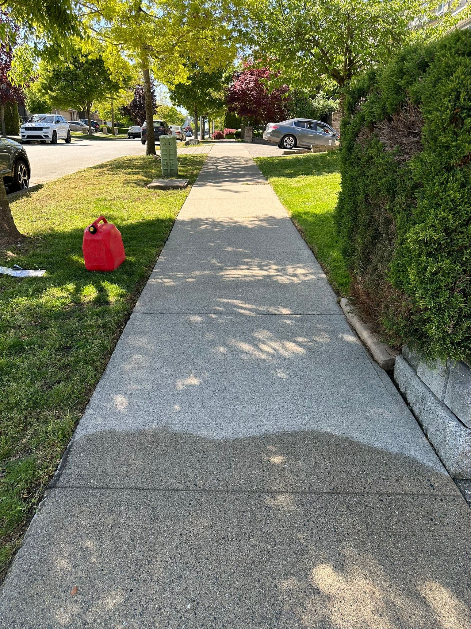 Driveway after